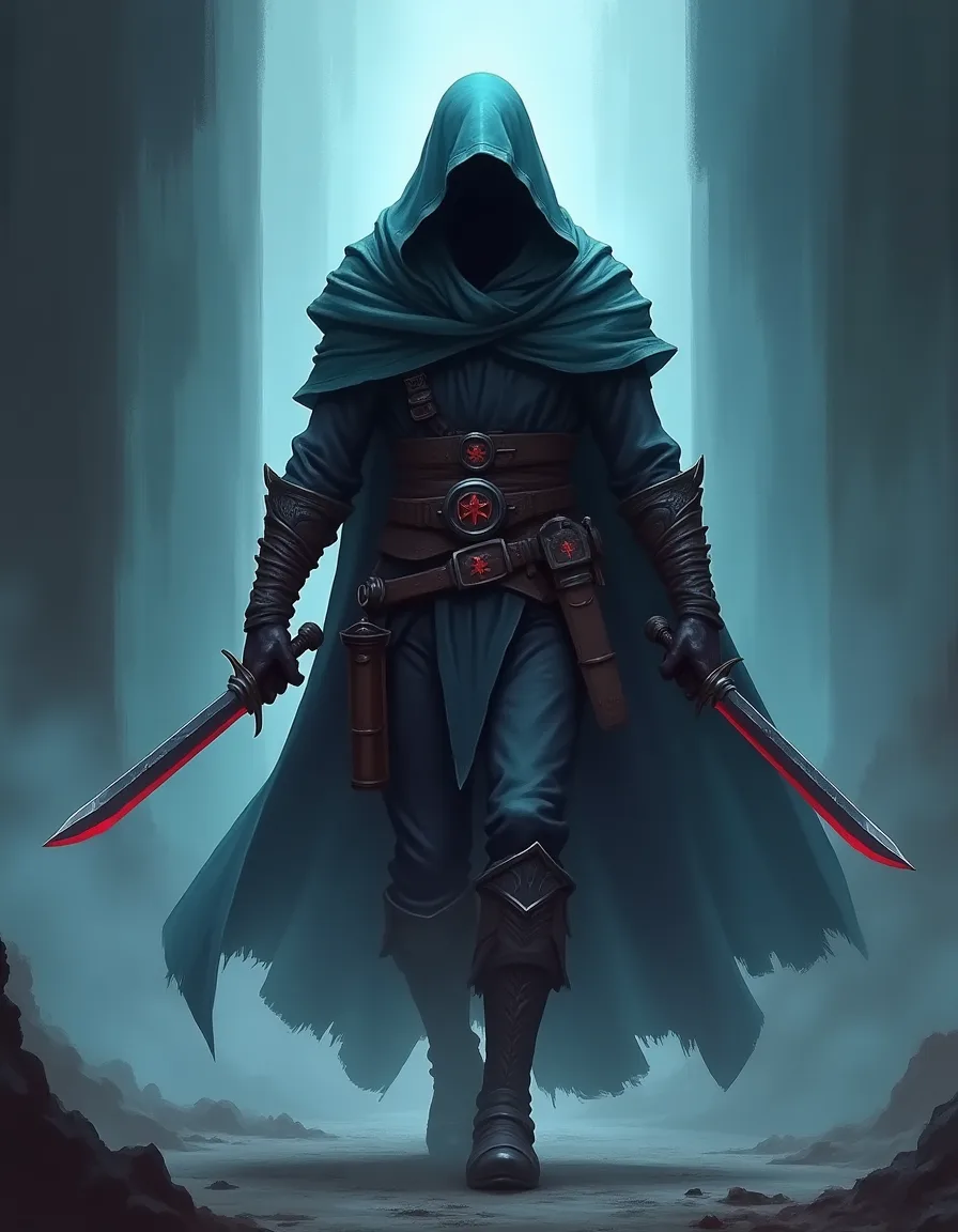 The illustration on Shadow Scout, a uncommon unit in Arcana
