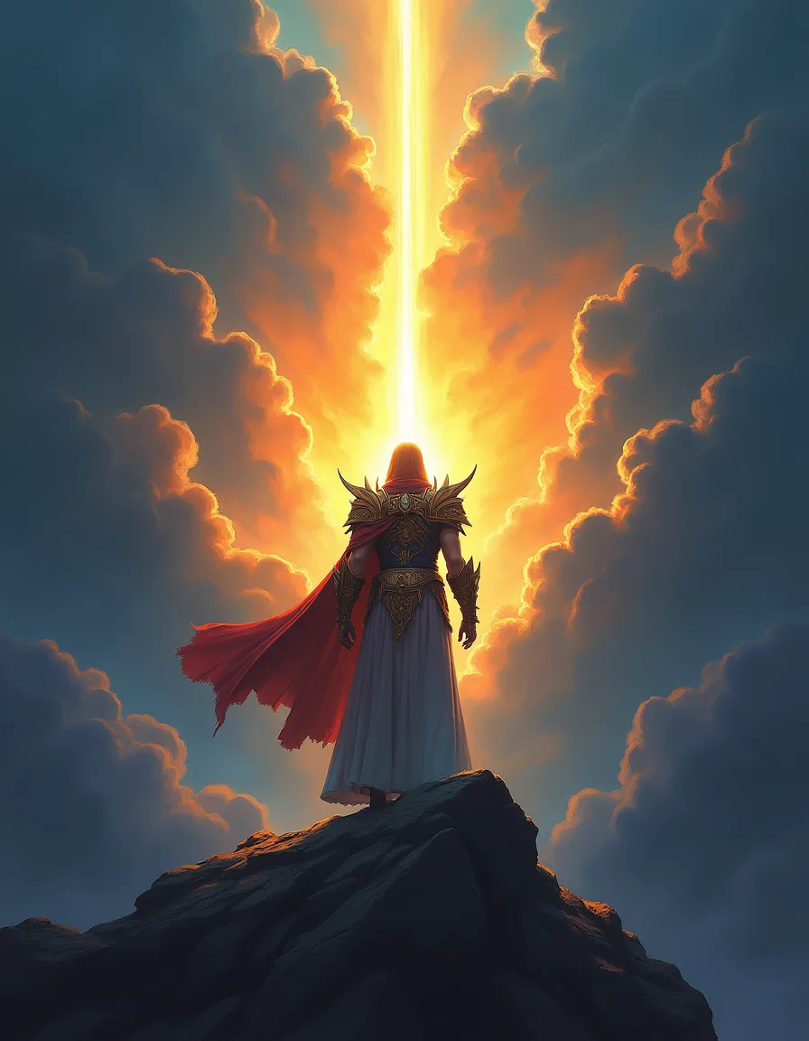 The illustration on Holy Light, a uncommon spell in Arcana