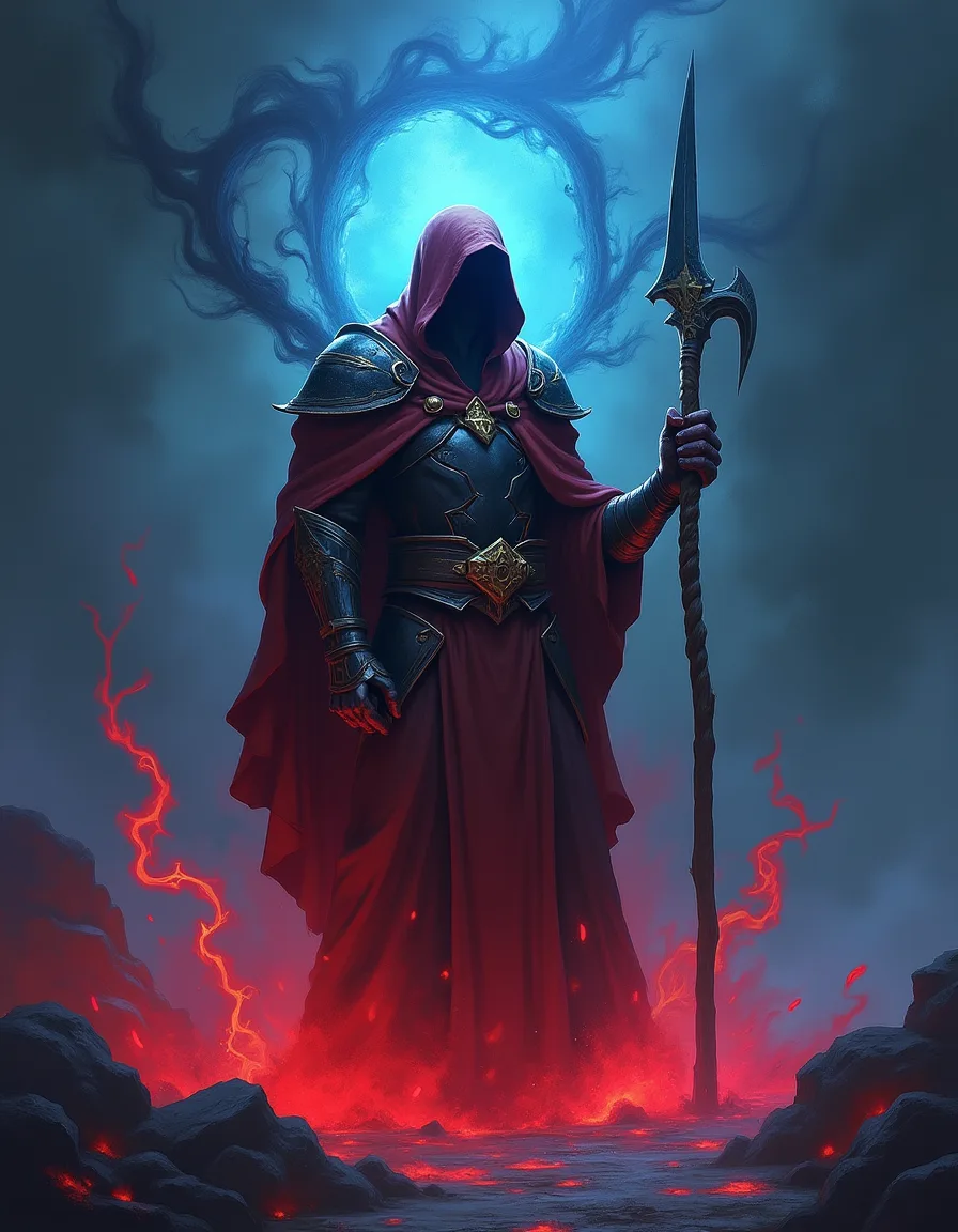 The illustration on Hex, a common spell in Arcana