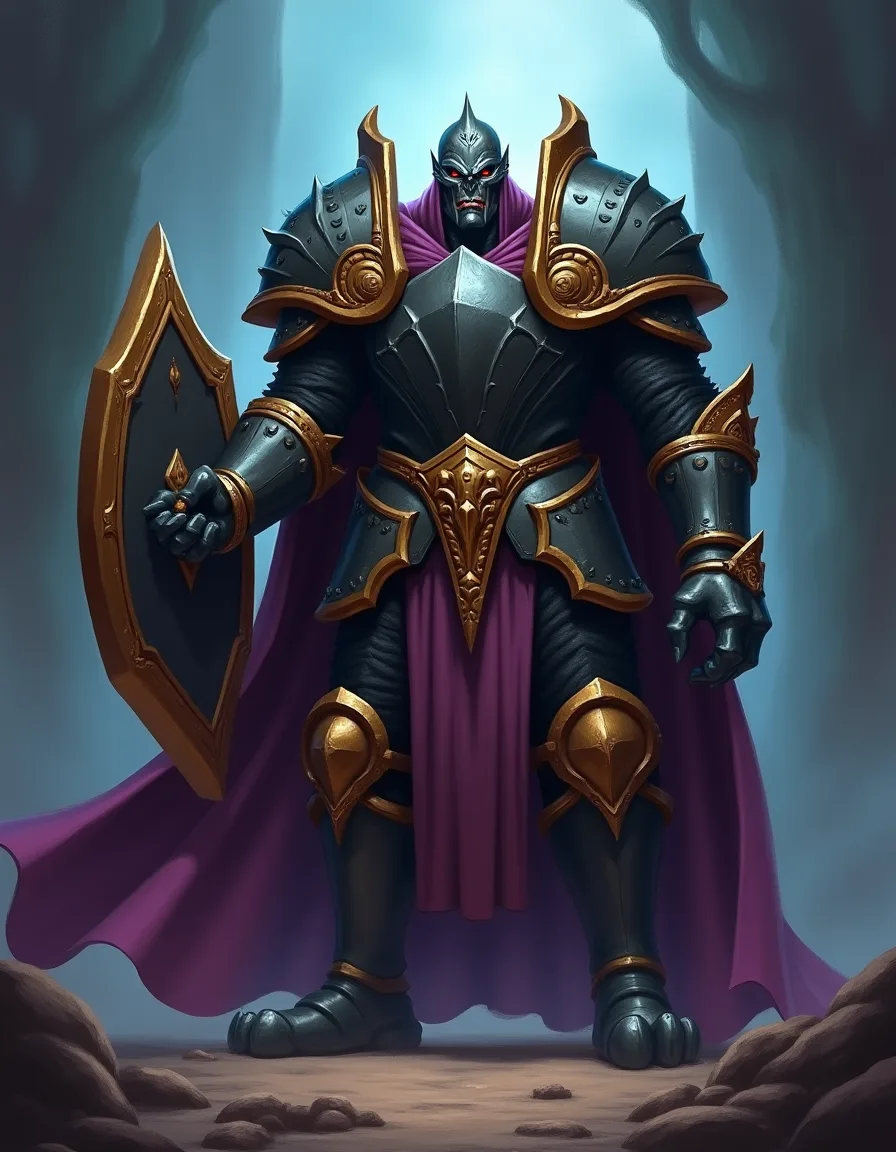 The illustration on Lich Vanguard, a rare unit in Arcana