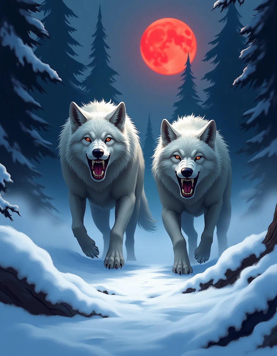 The illustration on Call of the Pack, a common spell in Arcana