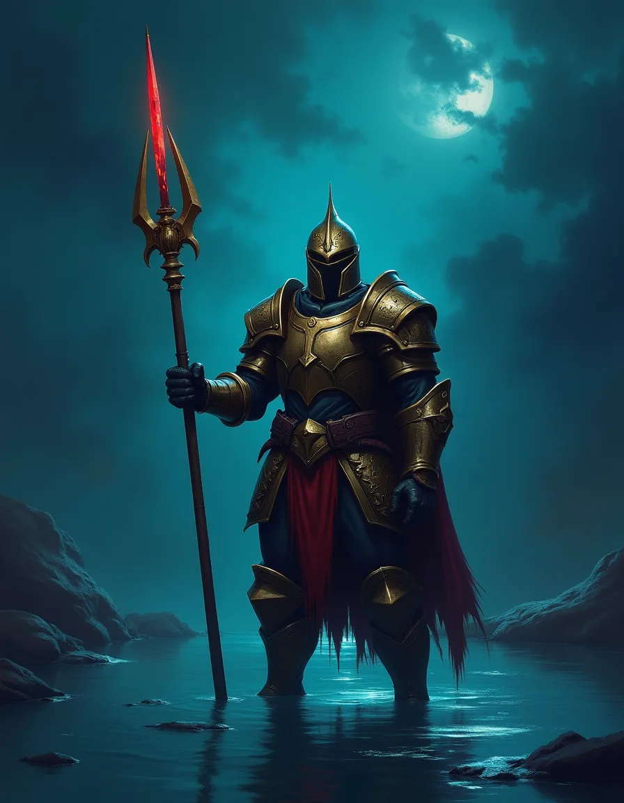 The illustration on Tidewatch Sentry, a common unit in Arcana