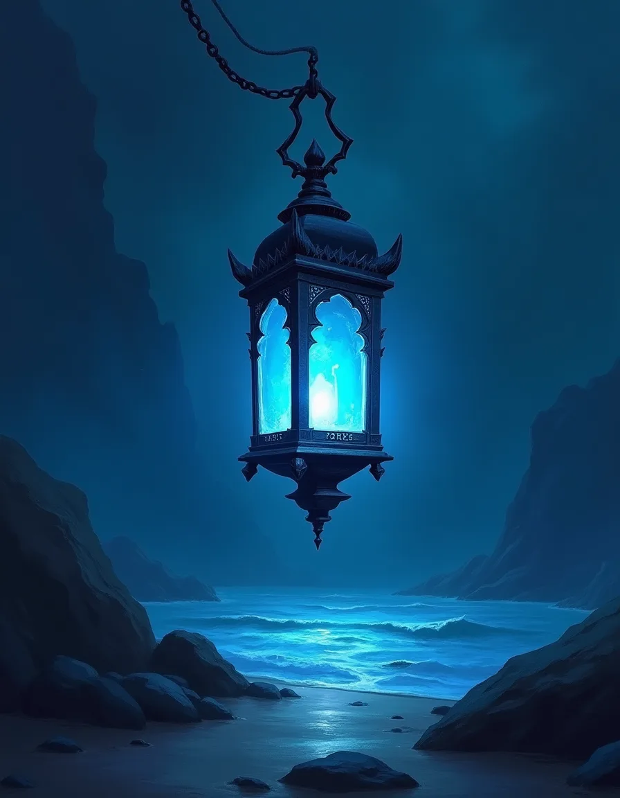 The illustration on Hollow Lantern, a common unit in Arcana