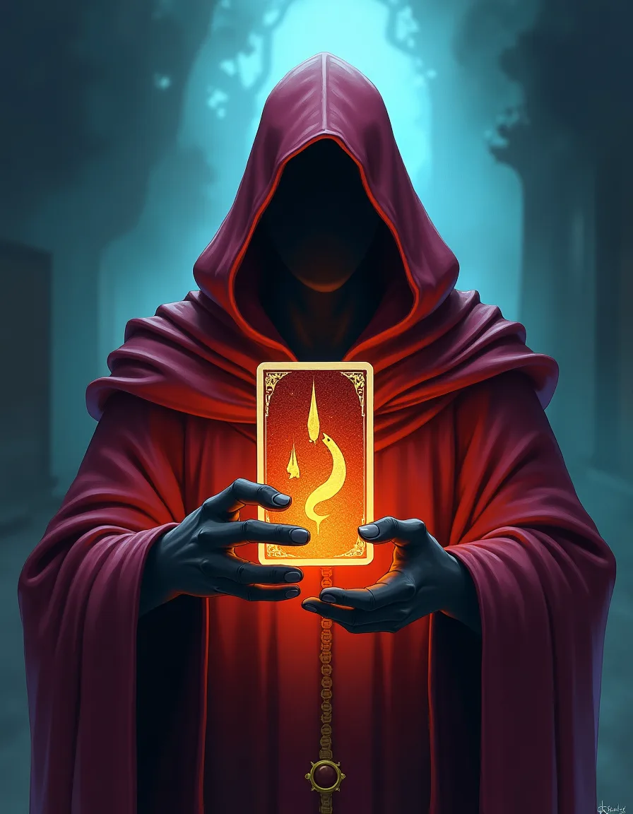 The illustration on Keeper of the Unturned, a uncommon unit in Arcana