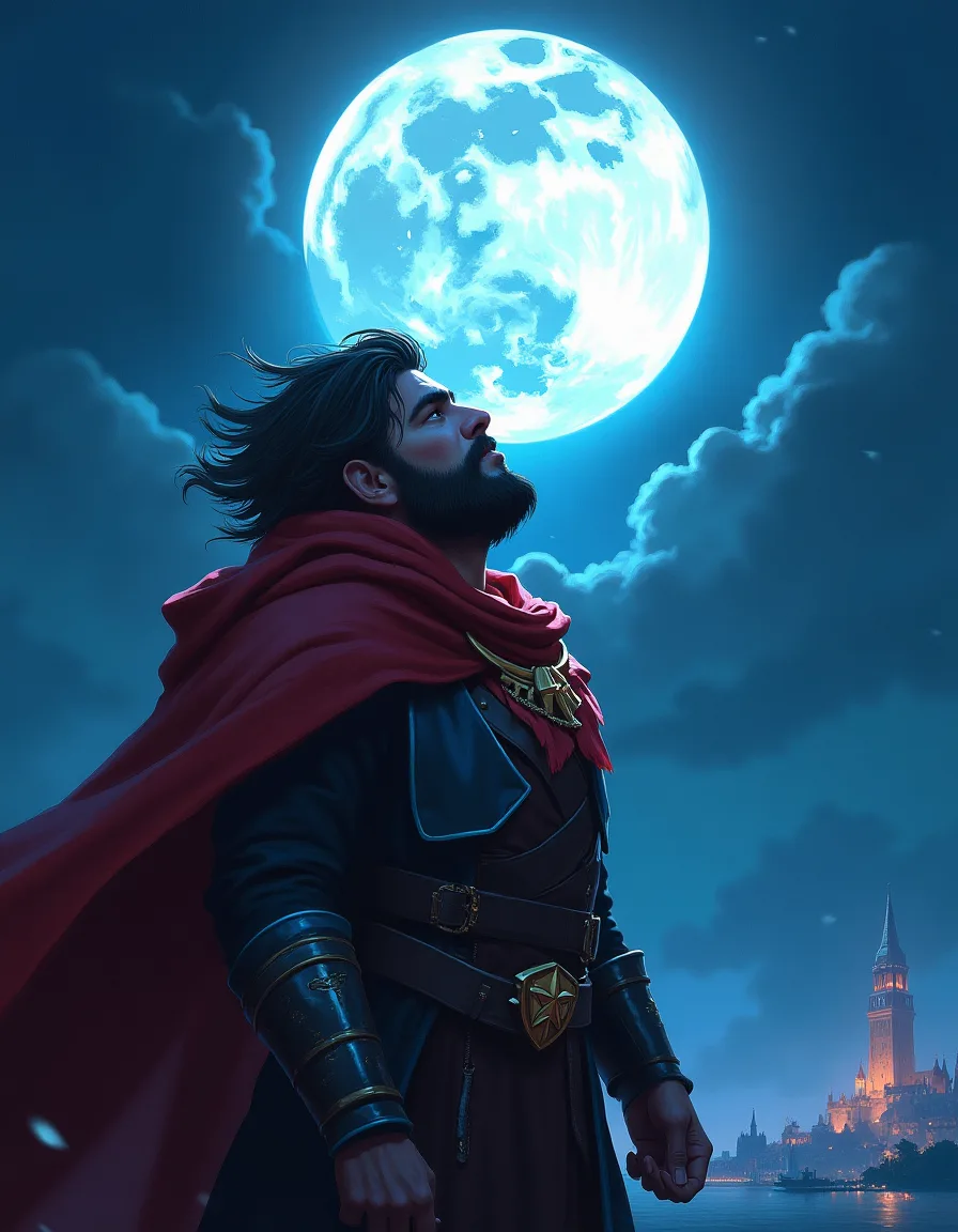 The illustration on Moonstruck, a uncommon spell in Arcana