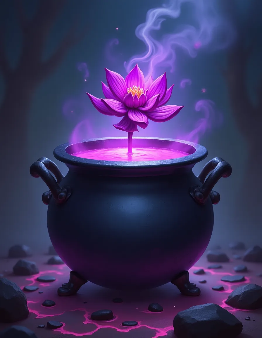 The illustration on Wolfsbane Brew, a uncommon spell in Arcana