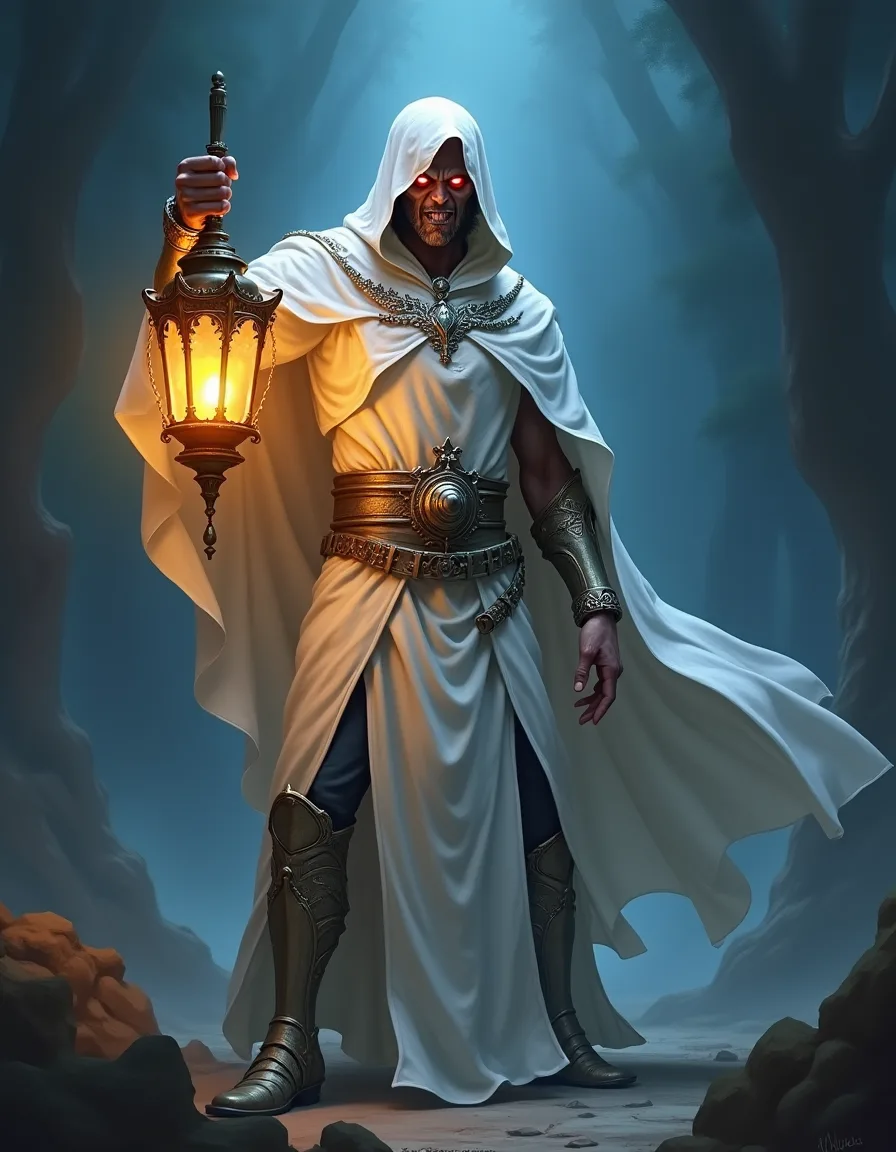 The illustration on Sleepless Inquisitor, a rare unit in Arcana