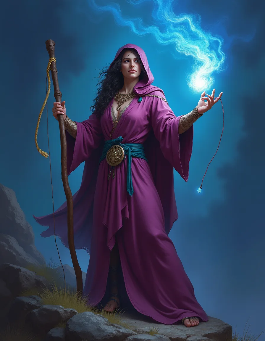 The illustration on Weaver of Waning Dreams, a rare unit in Arcana
