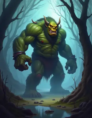 Swamp Troll — card art