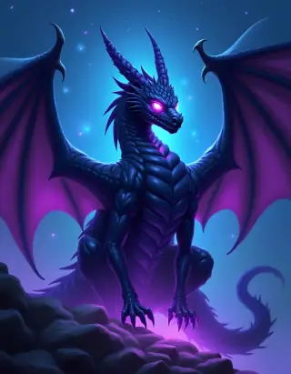 Dragon of Eternal Night — card art