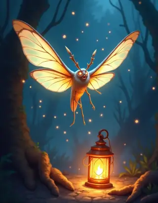 Moth of the Pale Lamp — card art