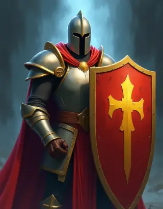 Sworn Shield — the body this card conjures